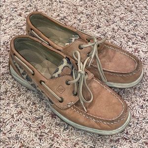 Cheetah Print Sperries